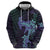 Purple Paradise Hawaii Hoodie Hammerhead Shark Tattoo Curve Polynesian - Polynesian Pride