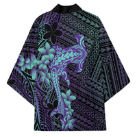 Purple Paradise Hawaii Kimono Hammerhead Shark Tattoo Curve Polynesian - Polynesian Pride