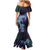 Purple Paradise Hawaii Mermaid Dress Hammerhead Shark Tattoo Curve Polynesian - Polynesian Pride