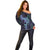 Purple Paradise Hawaii Off Shoulder Sweater Hammerhead Shark Tattoo Curve Polynesian - Polynesian Pride