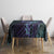 Purple Paradise Hawaii Tablecloth Hammerhead Shark Tattoo Curve Polynesian - Polynesian Pride