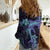Purple Paradise Hawaii Women Casual Shirt Hammerhead Shark Tattoo Curve Polynesian - Polynesian Pride