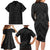 Poutama Korowai New Zealand Family Matching Long Sleeve Bodycon Dress and Hawaiian Shirt Aotearoa Maori Tattoo - Polynesian Pride