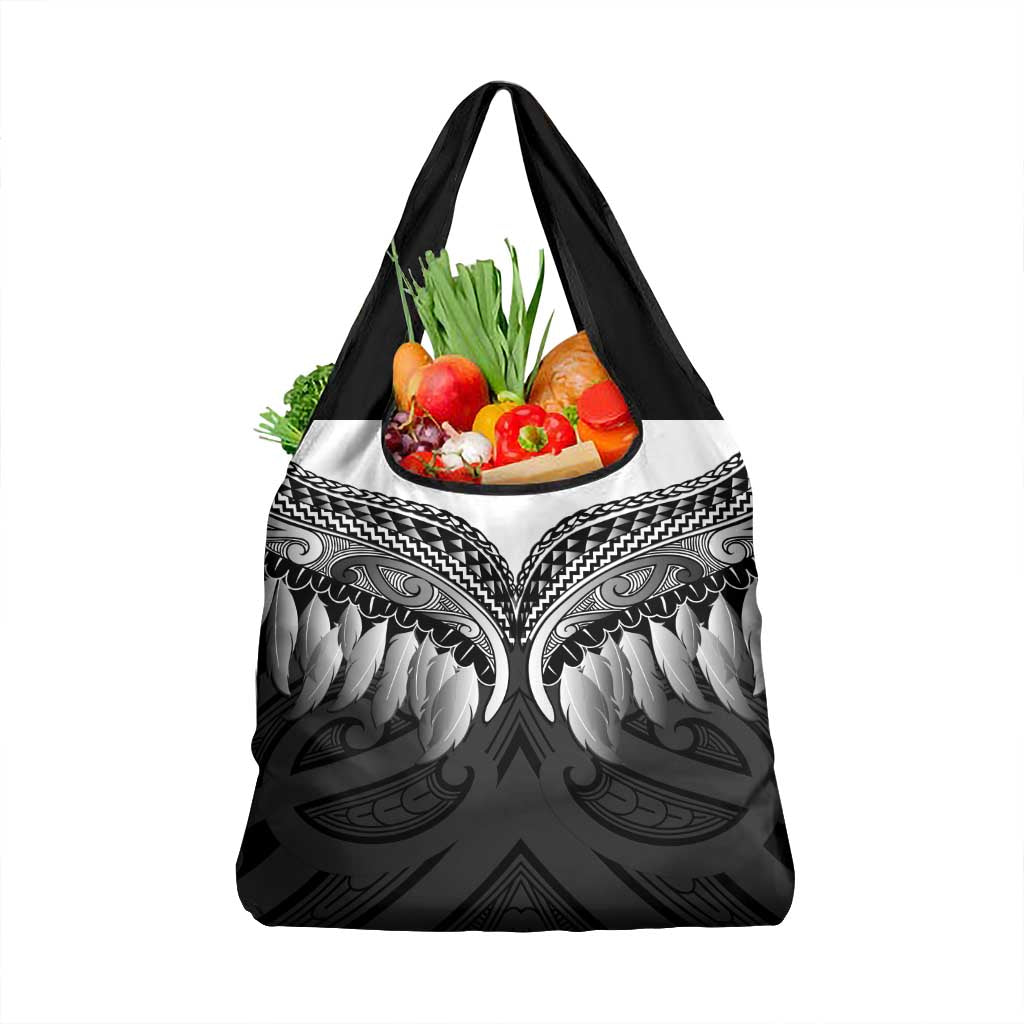 Poutama Korowai New Zealand Grocery Bag Aotearoa Maori Tattoo - Polynesian Pride
