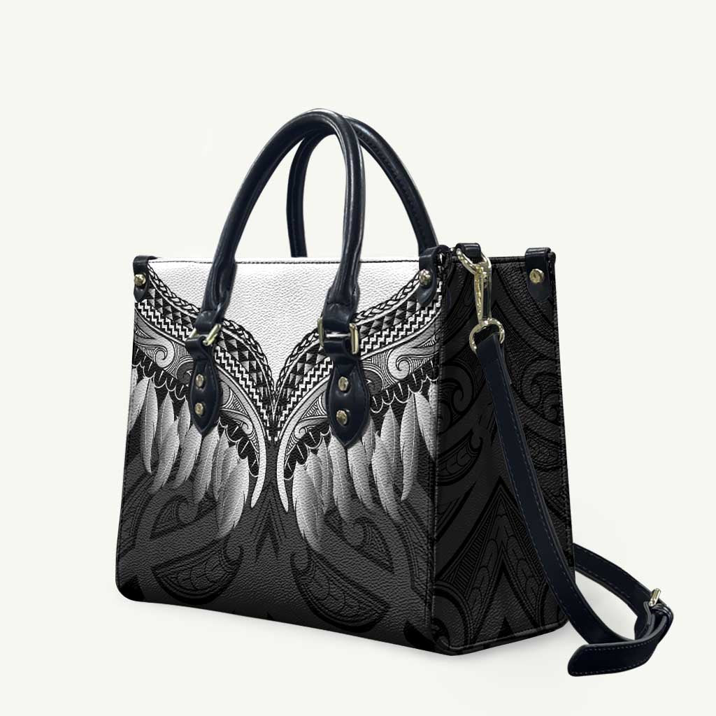 Poutama Korowai New Zealand Leather Bag Aotearoa Maori Tattoo - Polynesian Pride