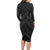 Poutama Korowai New Zealand Long Sleeve Bodycon Dress Aotearoa Maori Tattoo - Polynesian Pride