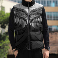Poutama Korowai New Zealand Sleeveless Puffer Jacket Aotearoa Maori Tattoo - Polynesian Pride