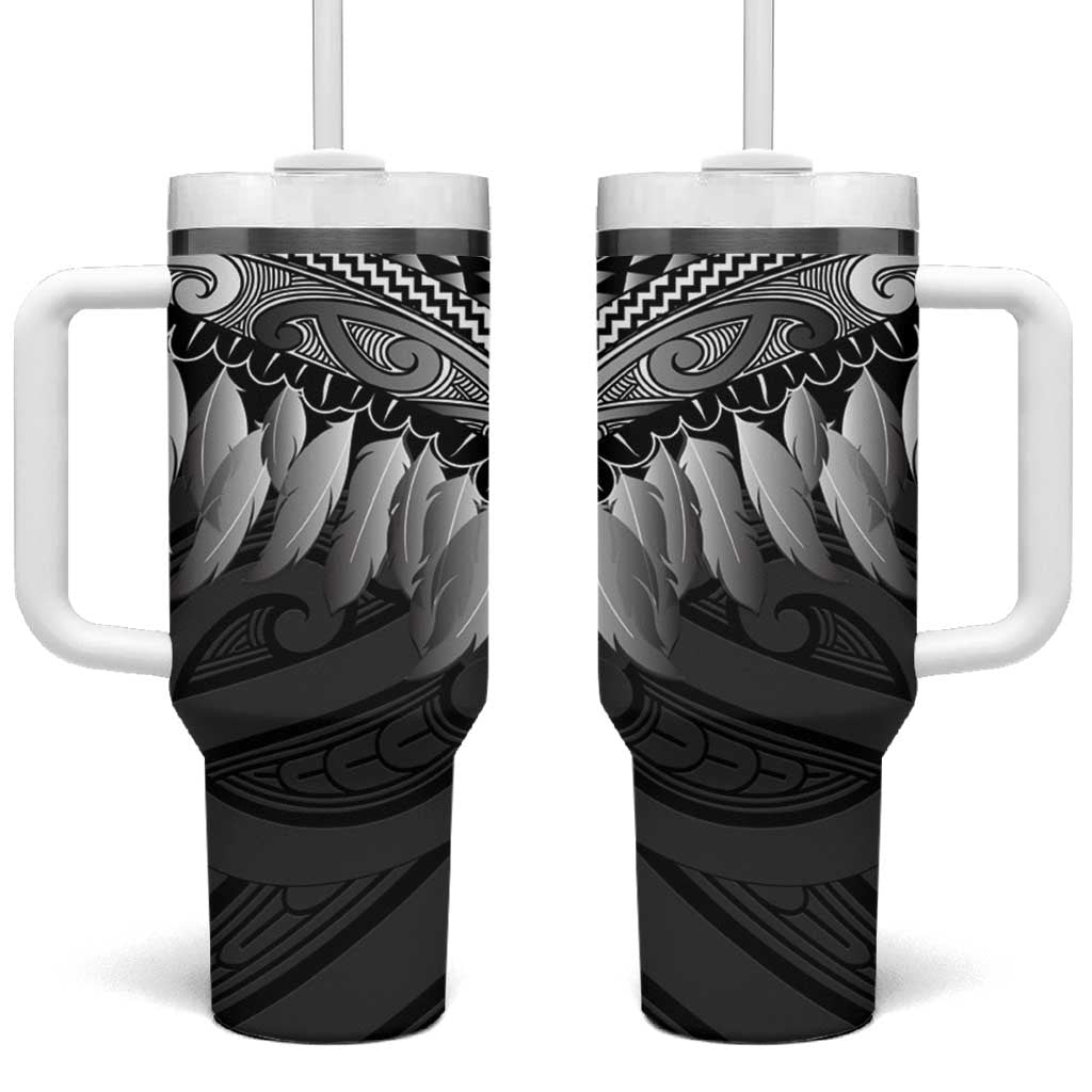 Poutama Korowai New Zealand Tumbler With Handle Aotearoa Maori Tattoo - Polynesian Pride