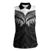 Poutama Korowai New Zealand Women Sleeveless Polo Shirt Aotearoa Maori Tattoo - Polynesian Pride