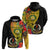 Personalised Vanuatu Torba Day Hoodie Coat Of Arms Mix Tropical Flowers LT14 - Polynesian Pride