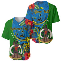 personalised-vanuatu-malampa-day-baseball-jersey-coat-of-arms-mix-tropical-flowers
