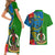 personalised-vanuatu-malampa-day-couples-matching-short-sleeve-bodycon-dress-and-hawaiian-shirt-coat-of-arms-mix-tropical-flowers