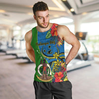 personalised-vanuatu-malampa-day-men-tank-top-coat-of-arms-mix-tropical-flowers