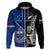 New Zealand And Samoa Rugby Hoodie All Black Tiki Fern Mix Manu Samoa 2023 World Cup LT14 - Polynesian Pride