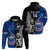 Custom New Zealand And Samoa Rugby Hoodie All Black Tiki Fern Mix Manu Samoa 2023 World Cup LT14 - Polynesian Pride