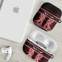 Kia Ora New Zealand AirPods Case Maori Language Week Whero Taniko Motif - Polynesian Pride
