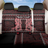 Kia Ora New Zealand Back Car Seat Cover Maori Language Week Whero Taniko Motif - Polynesian Pride
