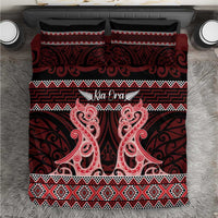 Kia Ora New Zealand Bedding Set Maori Language Week Whero Taniko Motif - Polynesian Pride