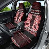 Kia Ora New Zealand Car Seat Cover Maori Language Week Whero Taniko Motif - Polynesian Pride