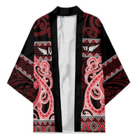 Kia Ora New Zealand Kimono Maori Language Week Whero Taniko Motif - Polynesian Pride