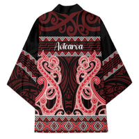 Kia Ora New Zealand Kimono Maori Language Week Whero Taniko Motif - Polynesian Pride