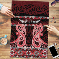 Kia Ora New Zealand Puzzle Maori Language Week Whero Taniko Motif - Polynesian Pride