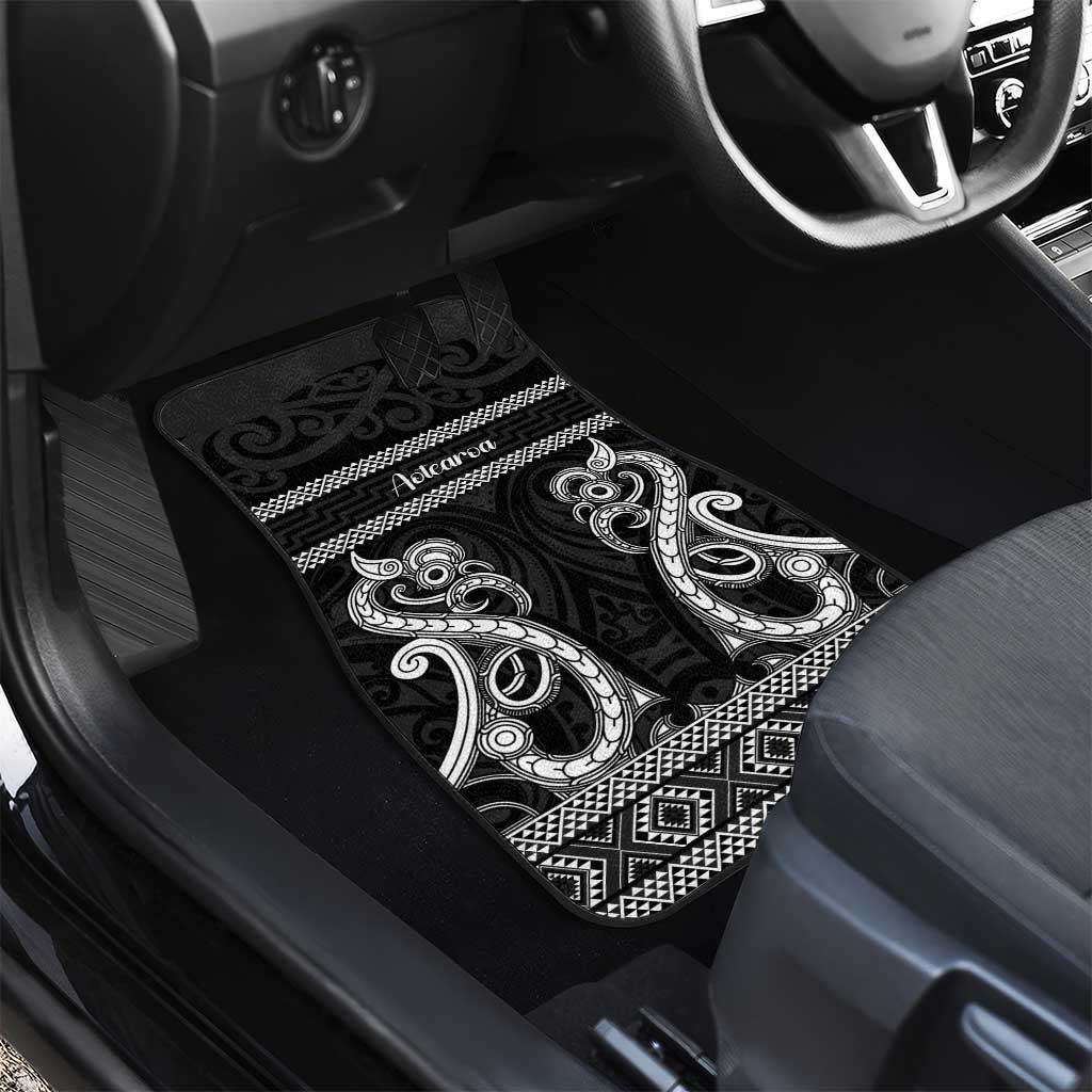 Kia Ora New Zealand Car Mats Maori Language Week Pango Taniko Motif - Polynesian Pride