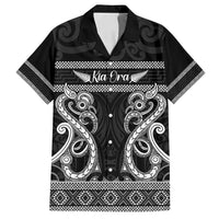 Kia Ora New Zealand Family Matching Puletasi and Hawaiian Shirt Maori Language Week Pango Taniko Motif - Polynesian Pride