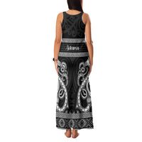 Kia Ora New Zealand Family Matching Tank Maxi Dress and Hawaiian Shirt Maori Language Week Pango Taniko Motif - Polynesian Pride