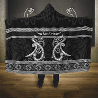 Kia Ora New Zealand Hooded Blanket Maori Language Week Pango Taniko Motif - Polynesian Pride