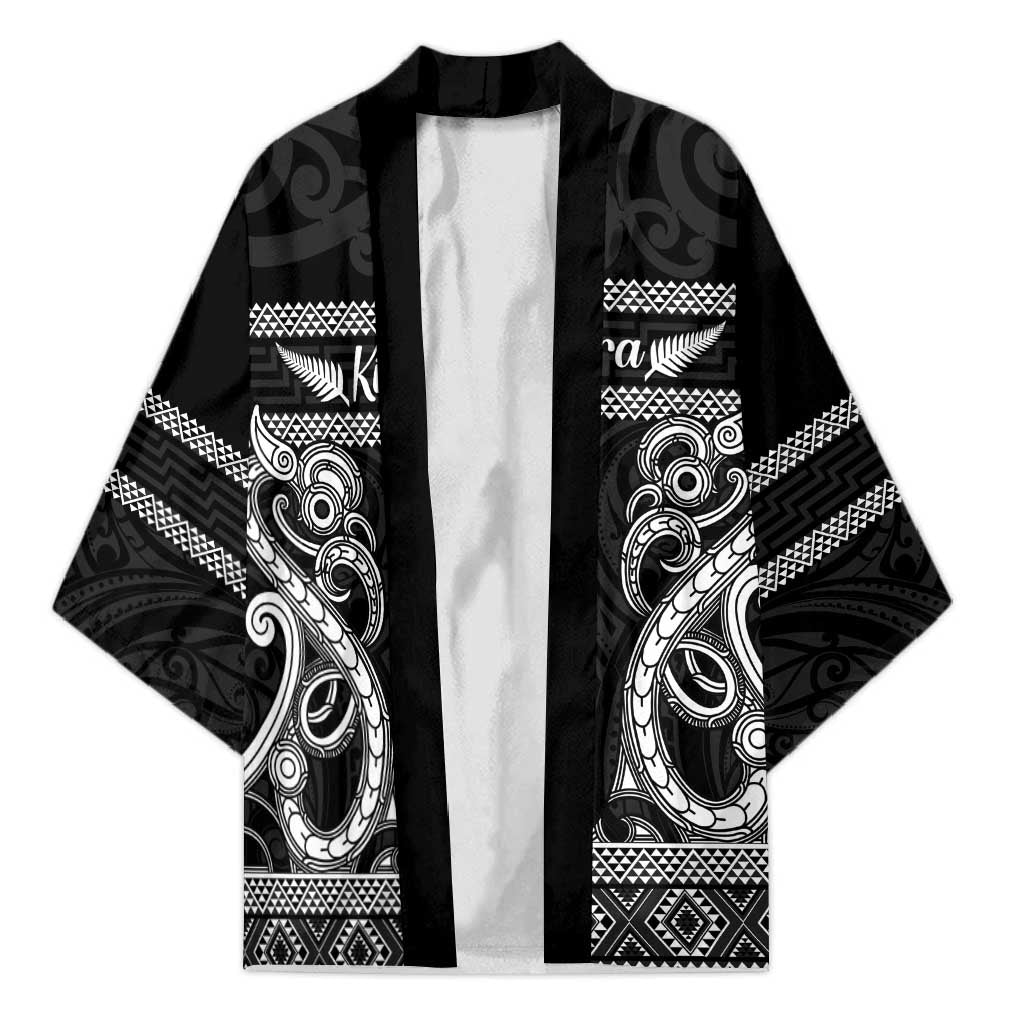 Kia Ora New Zealand Kimono Maori Language Week Pango Taniko Motif - Polynesian Pride