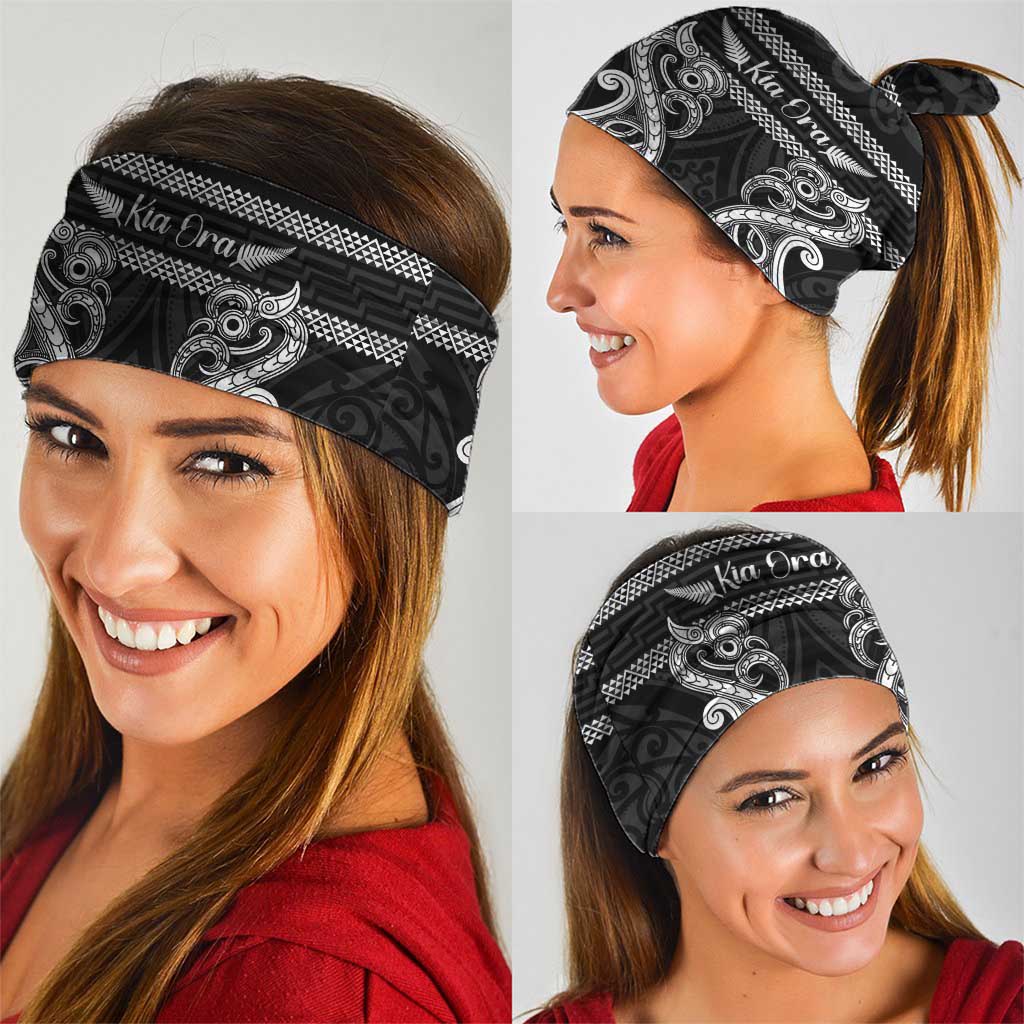 Kia Ora New Zealand Neck Gaiter Maori Language Week Pango Taniko Motif - Polynesian Pride