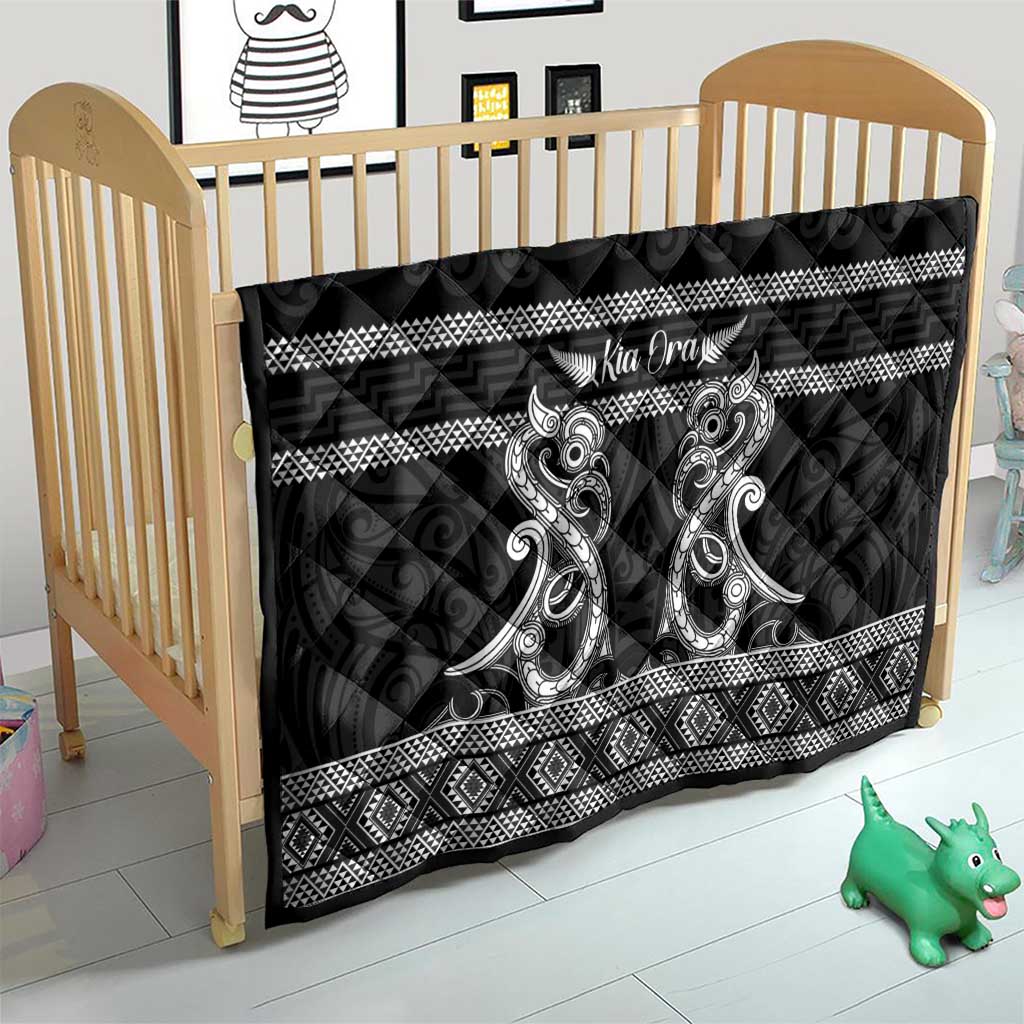 Kia Ora New Zealand Quilt Maori Language Week Pango Taniko Motif - Polynesian Pride