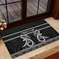 Kia Ora New Zealand Rubber Doormat Maori Language Week Pango Taniko Motif - Polynesian Pride