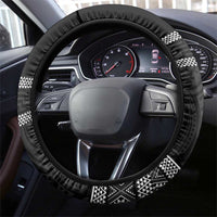 Kia Ora New Zealand Steering Wheel Cover Maori Language Week Pango Taniko Motif - Polynesian Pride