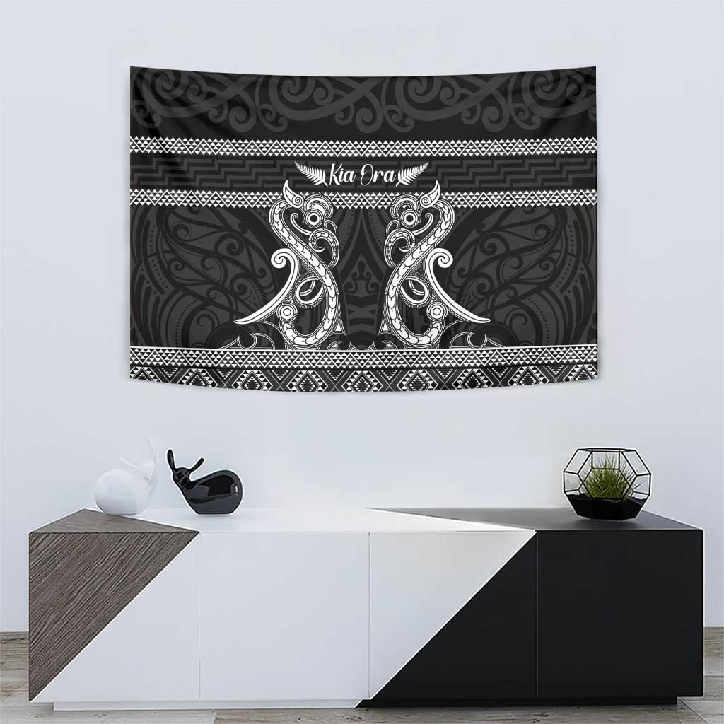 Kia Ora New Zealand Tapestry Maori Language Week Pango Taniko Motif - Polynesian Pride