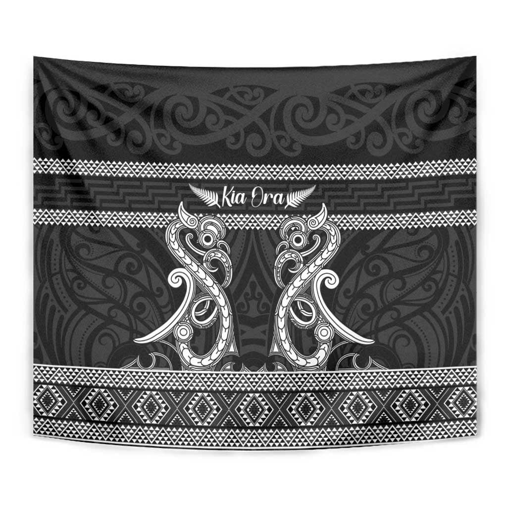 Kia Ora New Zealand Tapestry Maori Language Week Pango Taniko Motif - Polynesian Pride