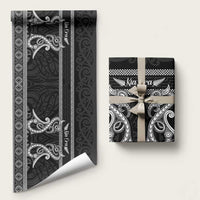Kia Ora New Zealand Wrapping Paper Maori Language Week Pango Taniko Motif - Polynesian Pride