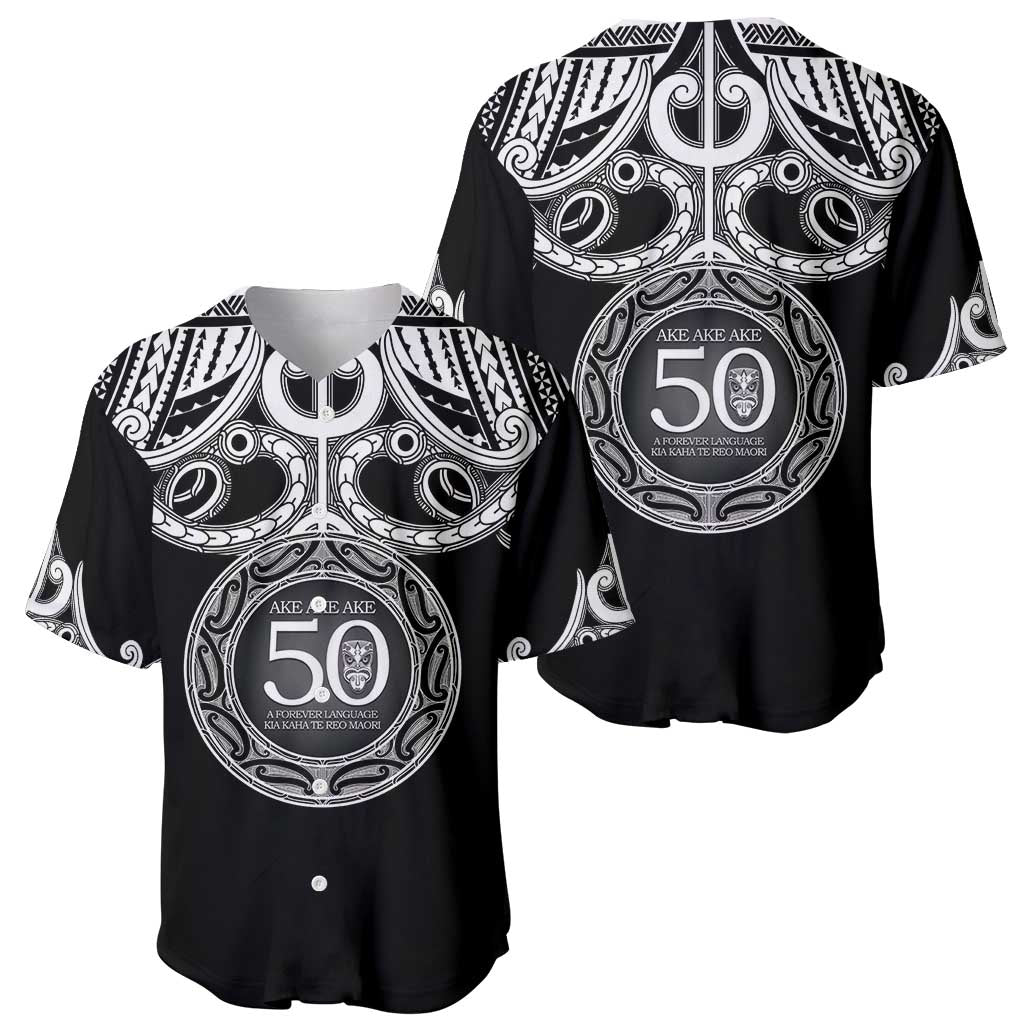 Kia Kaha Te Reo Maori New Zealand Baseball Jersey 50th Anniversary Ake Ake Ake - Polynesian Pride