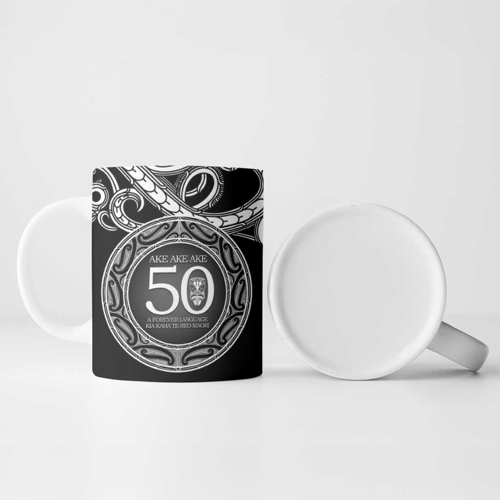 Kia Kaha Te Reo Maori New Zealand Ceramic Mug 50th Anniversary Ake Ake Ake - Polynesian Pride