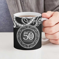 Kia Kaha Te Reo Maori New Zealand Ceramic Mug 50th Anniversary Ake Ake Ake - Polynesian Pride