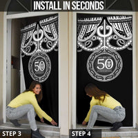 Kia Kaha Te Reo Maori New Zealand Door Cover 50th Anniversary Ake Ake Ake - Polynesian Pride