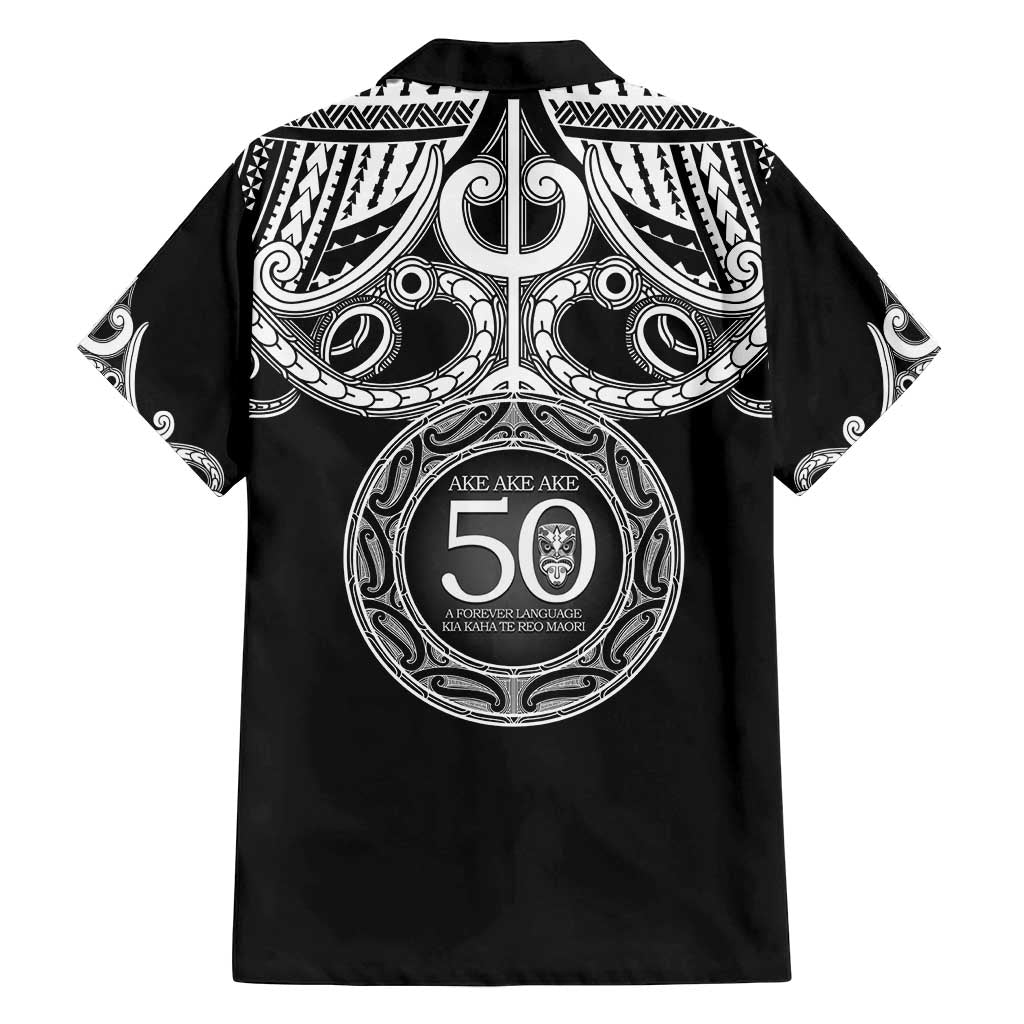 Kia Kaha Te Reo Maori New Zealand Family Matching Long Sleeve Bodycon Dress and Hawaiian Shirt 50th Anniversary Ake Ake Ake - Polynesian Pride