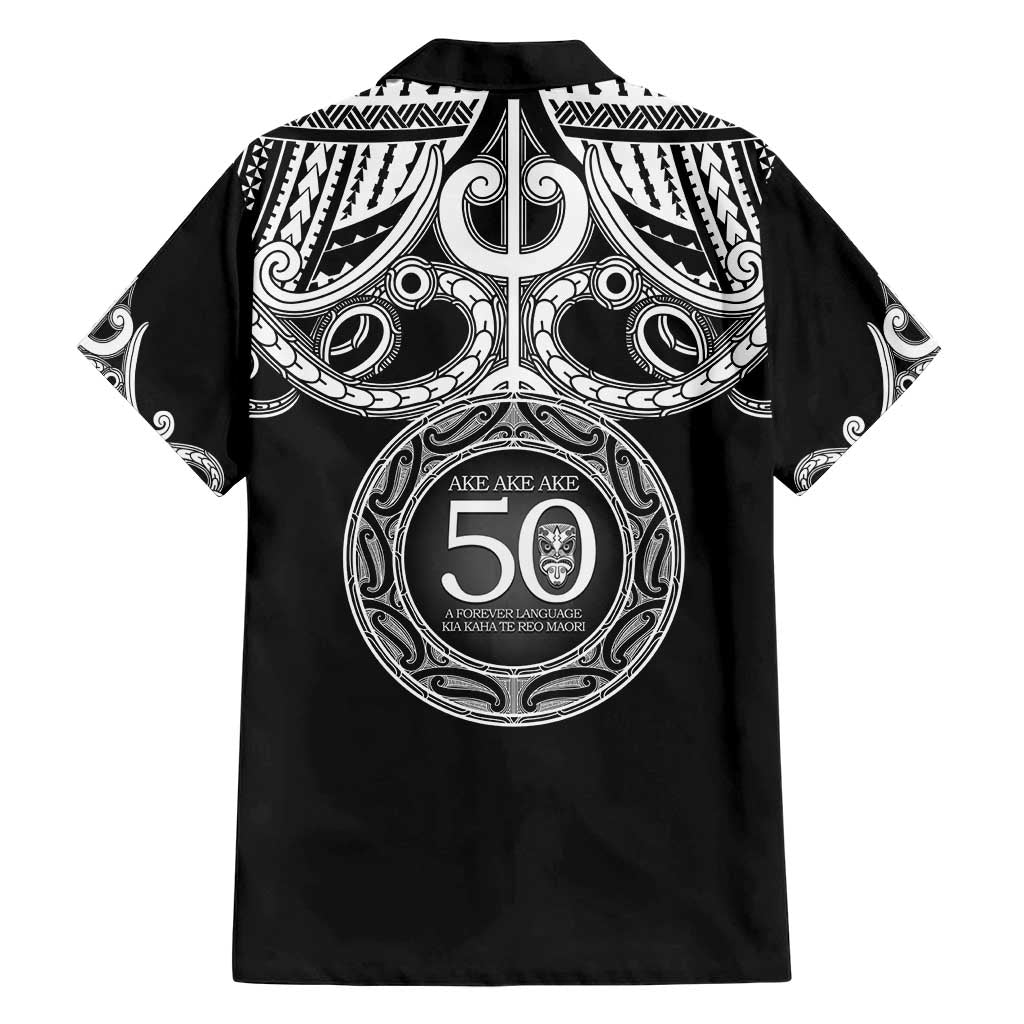 Kia Kaha Te Reo Maori New Zealand Family Matching Short Sleeve Bodycon Dress and Hawaiian Shirt 50th Anniversary Ake Ake Ake - Polynesian Pride
