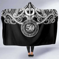 Kia Kaha Te Reo Maori New Zealand Hooded Blanket 50th Anniversary Ake Ake Ake - Polynesian Pride