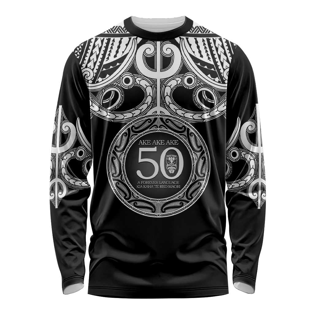 Kia Kaha Te Reo Maori New Zealand Long Sleeve Shirt 50th Anniversary Ake Ake Ake - Polynesian Pride