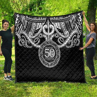 Kia Kaha Te Reo Maori New Zealand Quilt 50th Anniversary Ake Ake Ake - Polynesian Pride