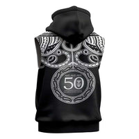 Kia Kaha Te Reo Maori New Zealand Sleeveless Hoodie 50th Anniversary Ake Ake Ake - Polynesian Pride
