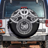 Kia Kaha Te Reo Maori New Zealand Spare Tire Cover 50th Anniversary Ake Ake Ake - Polynesian Pride