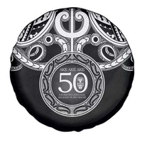 Kia Kaha Te Reo Maori New Zealand Spare Tire Cover 50th Anniversary Ake Ake Ake - Polynesian Pride